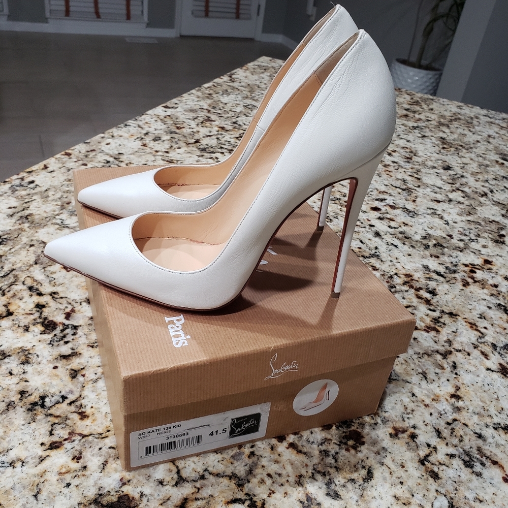 Christian louboutin So Kate Leather "neige"
